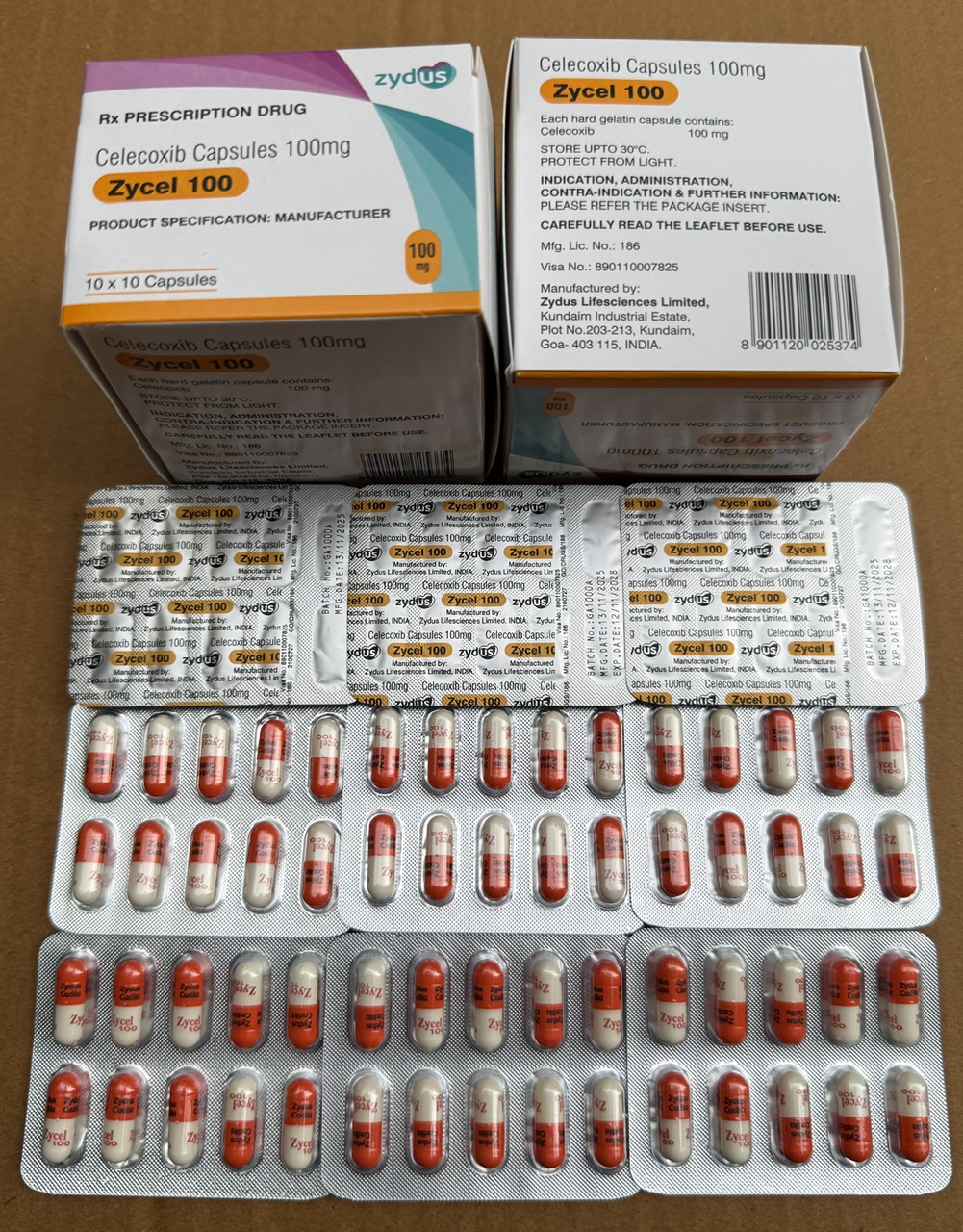 ZYCEL 100 Celecoxib 100  zydus cadila (h/100v)